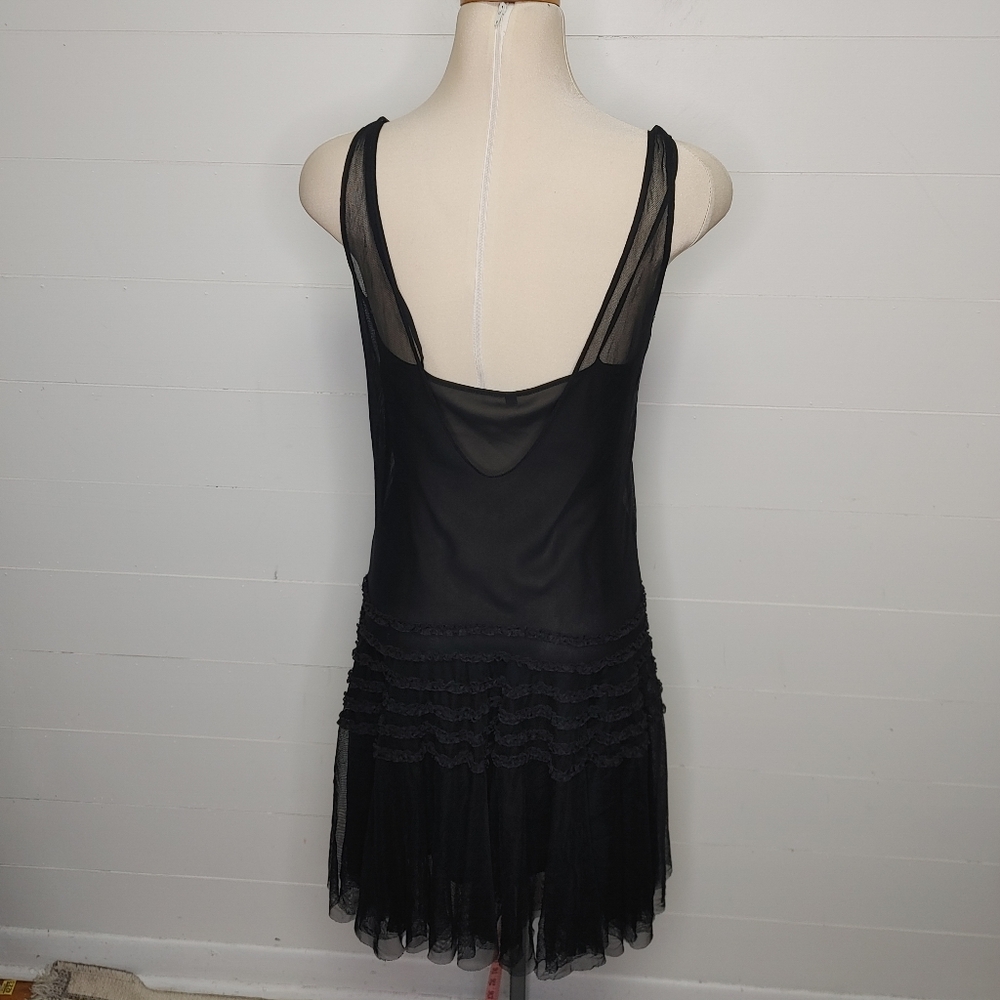 Club Monaco Black Tulle Dress Size 2 - Picture 7 of 14